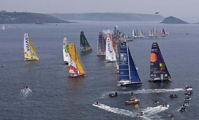 Depart de The Artemis Transat Depart de The Artemis Transat