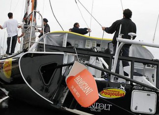 Fin de chantier pour le bateau de Bernard Stamm Matage Poujoulat Stamm mai 2008