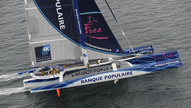 Banque Populaire V premiers bords Banque Populaire V premiers bords