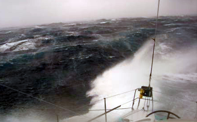 Brian Thompson tempête Vendee Globe 2008 Brian Thompson tempête Vendee Globe 2008