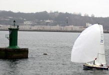 Arrivée Mini Pavois à Gijon Pierre Brasseur