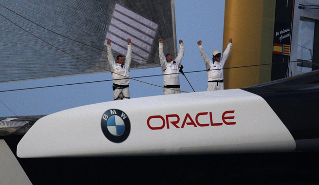 BMW Oracle savoure sa victoire BMW Oracle savoure sa victoire
