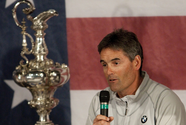 Russell Coutts au lendemain de la victoire Russell Coutts au lendemain de la victoire