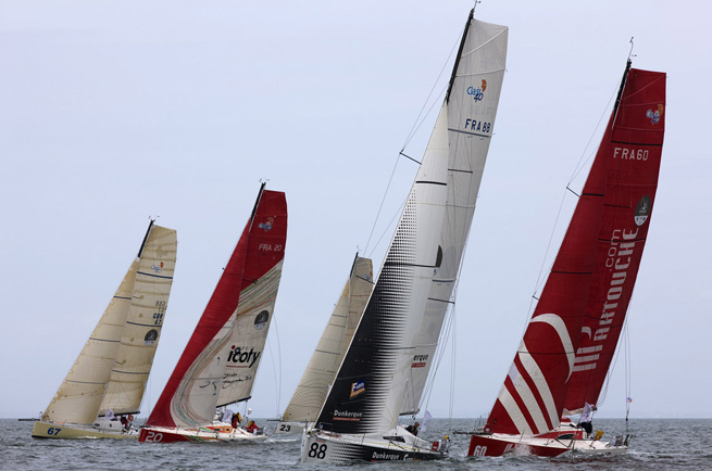 Départ de la Normandy Channel Race Départ de la Normandy Channel Race