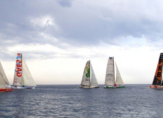 Une météo complexe au départ de Calpe Départ de Calpe Tour d`Espagne 2010