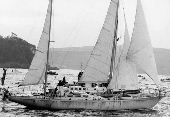 Arrivée de Gipsy Moth IV en 1967 Arrivée de Gipsy Moth IV en 1967