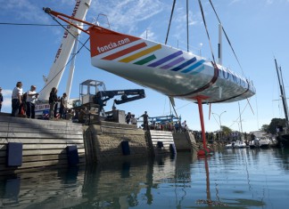 Le nouveau Foncia mis à l’eau à Port-la-Forêt Mise à l`eau de Foncia