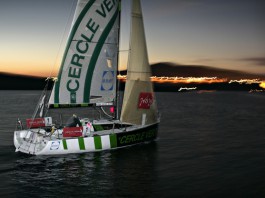 Cercle vert au large de la Turquie