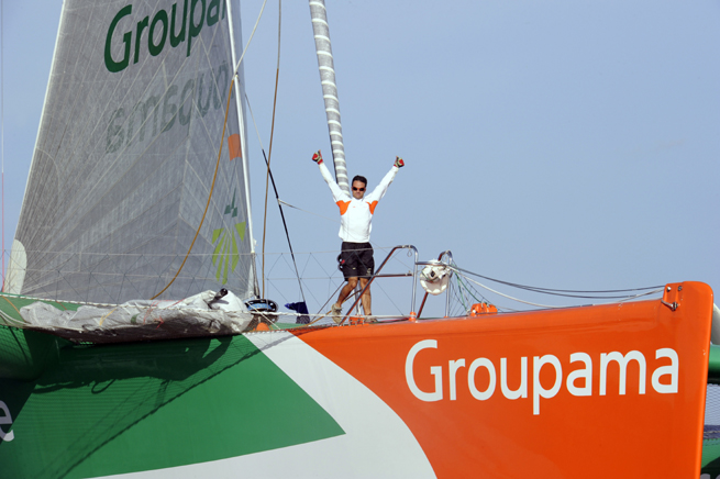 Franck Cammas à Pointe à Pitre Franck Cammas à Pointe à Pitre