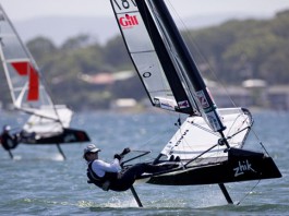 Les Australiens en forme au Mondial Moth Charlie McKee Championnat du Monde de Moth 2011
