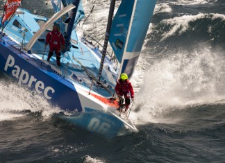 Dick et Peyron à Gibraltar jeudi soir Virbac-Paprec 3 au large de Wellington