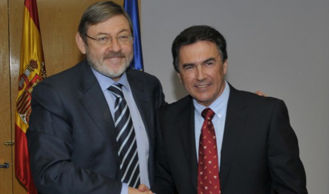 Pedro Campos et le Secrétaire d`état Pedro Campos et le Secrétaire d`état