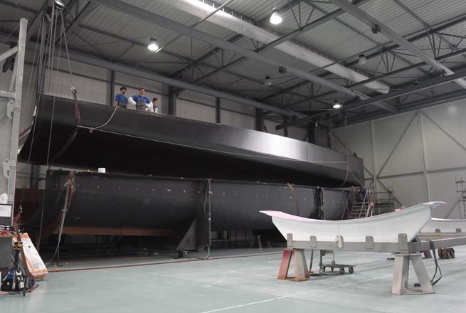 Démoulage Groupama 4 Démoulage Groupama 4