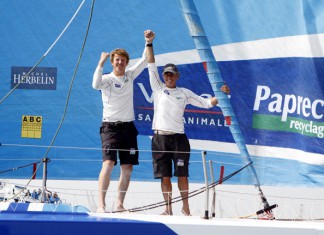 Virbac-Paprec 3 remporte la Barcelona World Race Victoire Dick et Peyron