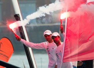 Iker Martinez : « C´est comme si on avait gagné » Martinez et Fernandez Arrivée Barcelone