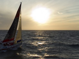 Tabarly 2011 coucher soleil Figaro