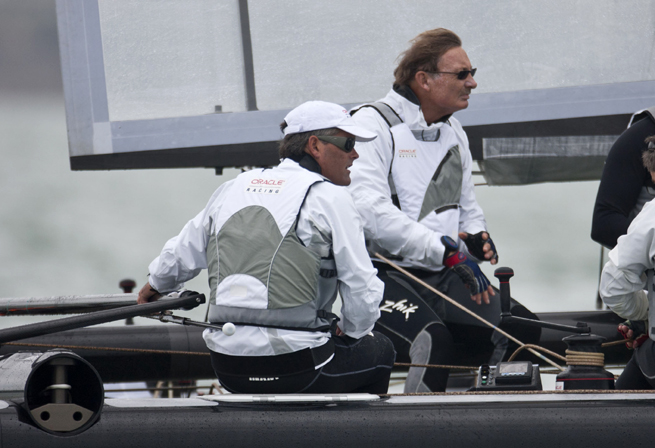 John Bertrand et Russell Coutts sur Oracle John Bertrand et Russell Coutts sur Oracle