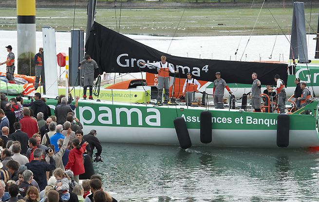 Groupama départ de Lorient Groupama départ de Lorient