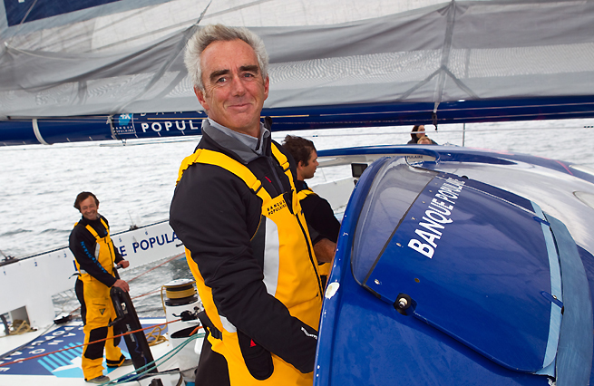 Loïck Peyron à la barre de Banque Populaire V Loïck Peyron à la barre de Banque Populaire V