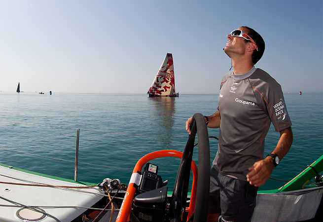 Franck Cammas Groupama temps calme Franck Cammas Groupama temps calme