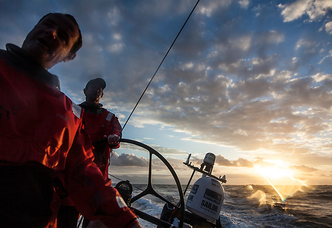 A bord de Puma au large du Brésil A bord de Puma au large du Brésil