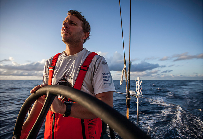 Kelvin Harrap à la barre de Puma Kelvin Harrap à la barre de Puma