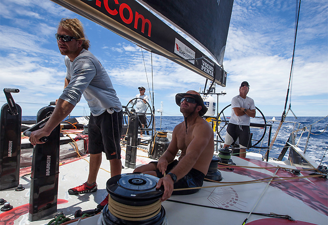 A bord de Puma au large du Brésil A bord de Puma au large du Brésil