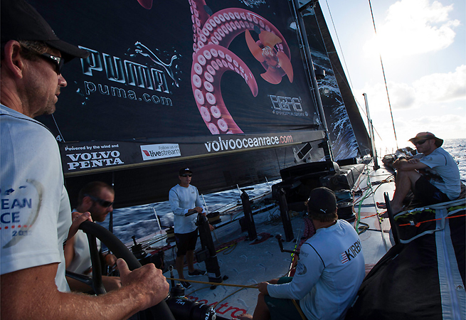 A bord de Puma en mer des Caraïbes A bord de Puma en mer des Caraïbes