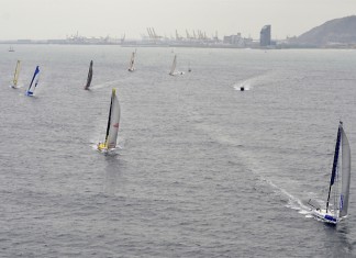 La flotte a quitté Barcelone Départ Barcelone Europa Warm Up