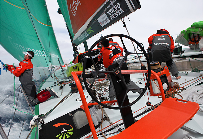 Sur le pont de Groupama Sur le pont de Groupama