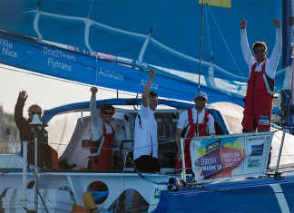 Virbac-Paprec remporte la première étape Virbac-Paprec 3 arrivée Cascais