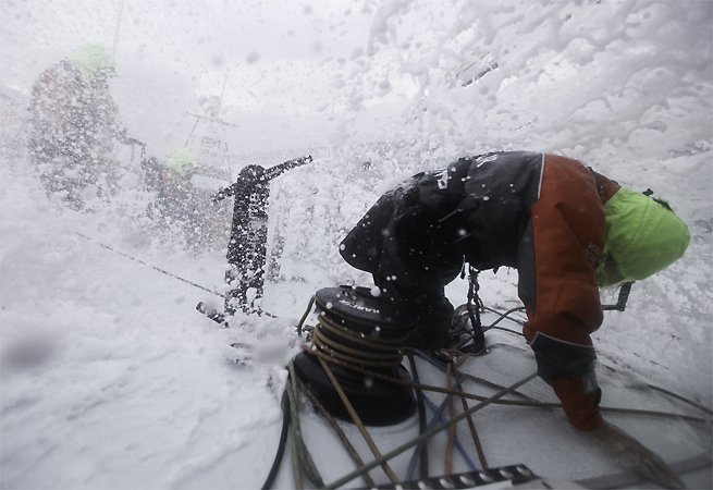 A bord de Groupama Atlantique A bord de Groupama Atlantique
