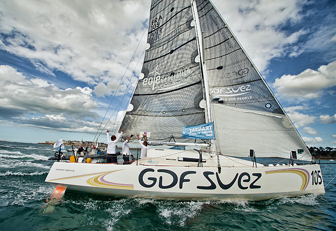 Sébastien Rogues complète le podium Class40 - Course au Large