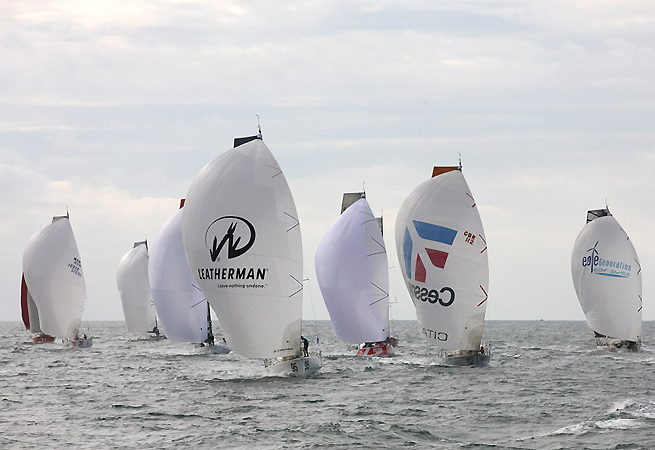 Départ Normandy Channel Race Départ Normandy Channel Race
