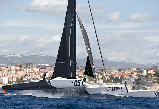 Arrivée Spindrift Racing Marseille Arrivée Spindrift Racing Marseille