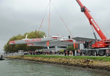 Prince de Bretagne mis à l´eau Mise à l`eau de Prince de Bretagne