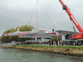 Mise à l`eau de Prince de Bretagne