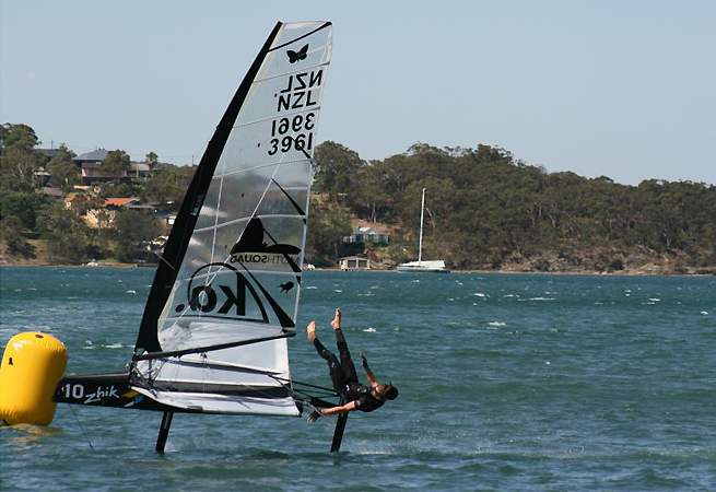 Pete Burling au Championnat d`Australie Pete Burling au Championnat d`Australie