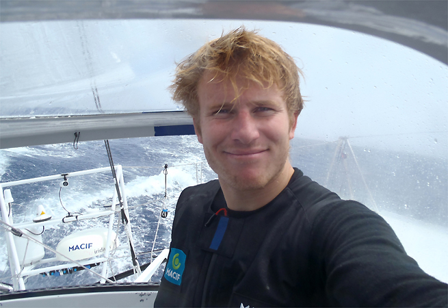 François Gabart souriant François Gabart souriant