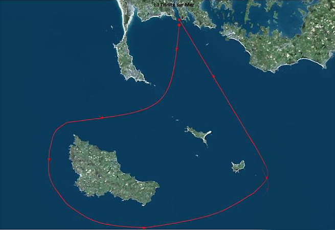 Parcours Course des Trois Iles Parcours Course des Trois Iles