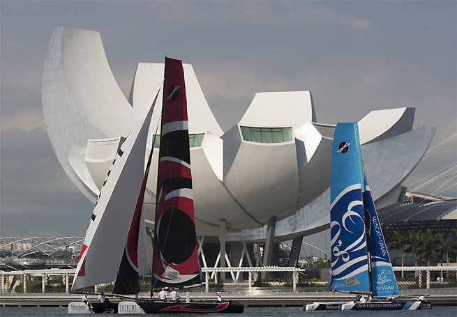Alinghi et The Wave Muscat Singapour 2013 Alinghi et The Wave Muscat Singapour 2013