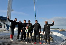 MOD70 : Sidney Gavignet remporte la troisième étape Arrivée Oman Air Musandam Plymouth