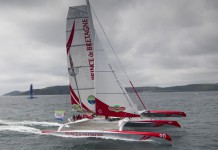 Un mât basculant “à ficelles” pour Prince de Bretagne Prince de Bretagne Lemonchois Route des Princes 2013