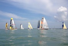 La victoire revient à Macif et à Edmond de Rothschild Départ Artemis Challenge 2013