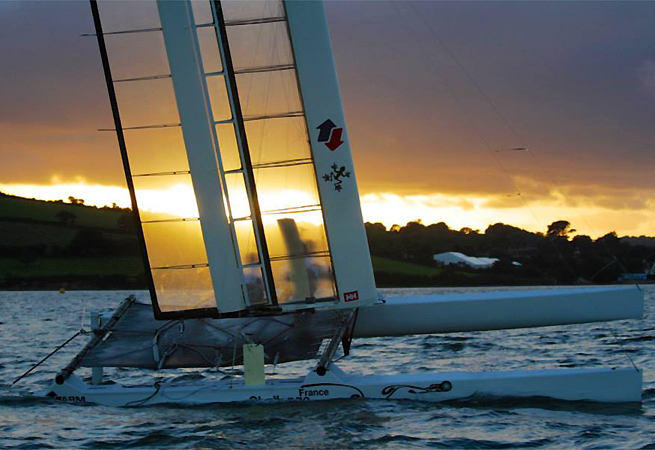 Challenge France première nav à Falmouth Challenge France première nav à Falmouth