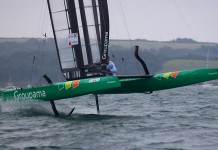 Cammas remporte les trois premières manches Cammas Groupama Class C Falmouth 2013