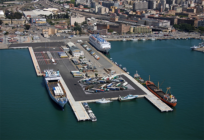 Vue aérienne Cagliari Vue aérienne Cagliari