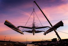 Un chantier important pour Spindrift Racing Spindrift Racing sortie de l`eau