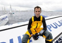 Armel Le Cléac´h contraint de faire escale au Portugal Armel Le Cléac`h Banque Populaire VII