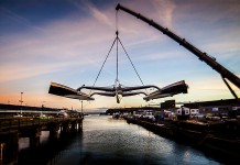 L´optimisation technique de Spindrift Racing Spindrift Racing sortie de l`eau